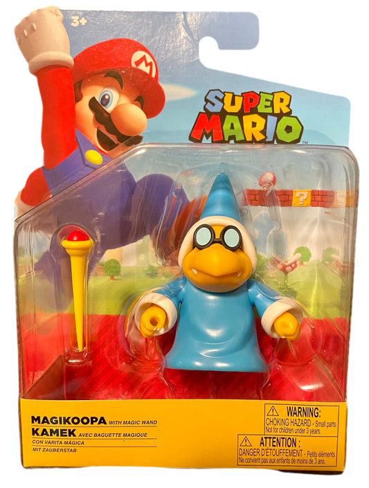 Super Mario Magikoopa with Magic Wand 4” Figure Jakks Pacific World of Nintendo
