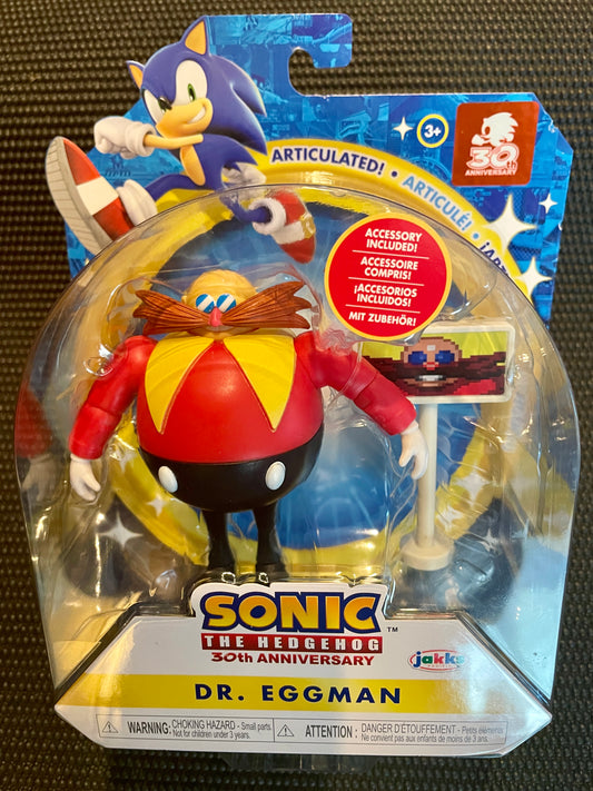 Sonic the Hedgehog Dr. Eggman with Goal Plate 4” Action Figure Jakks Pacific