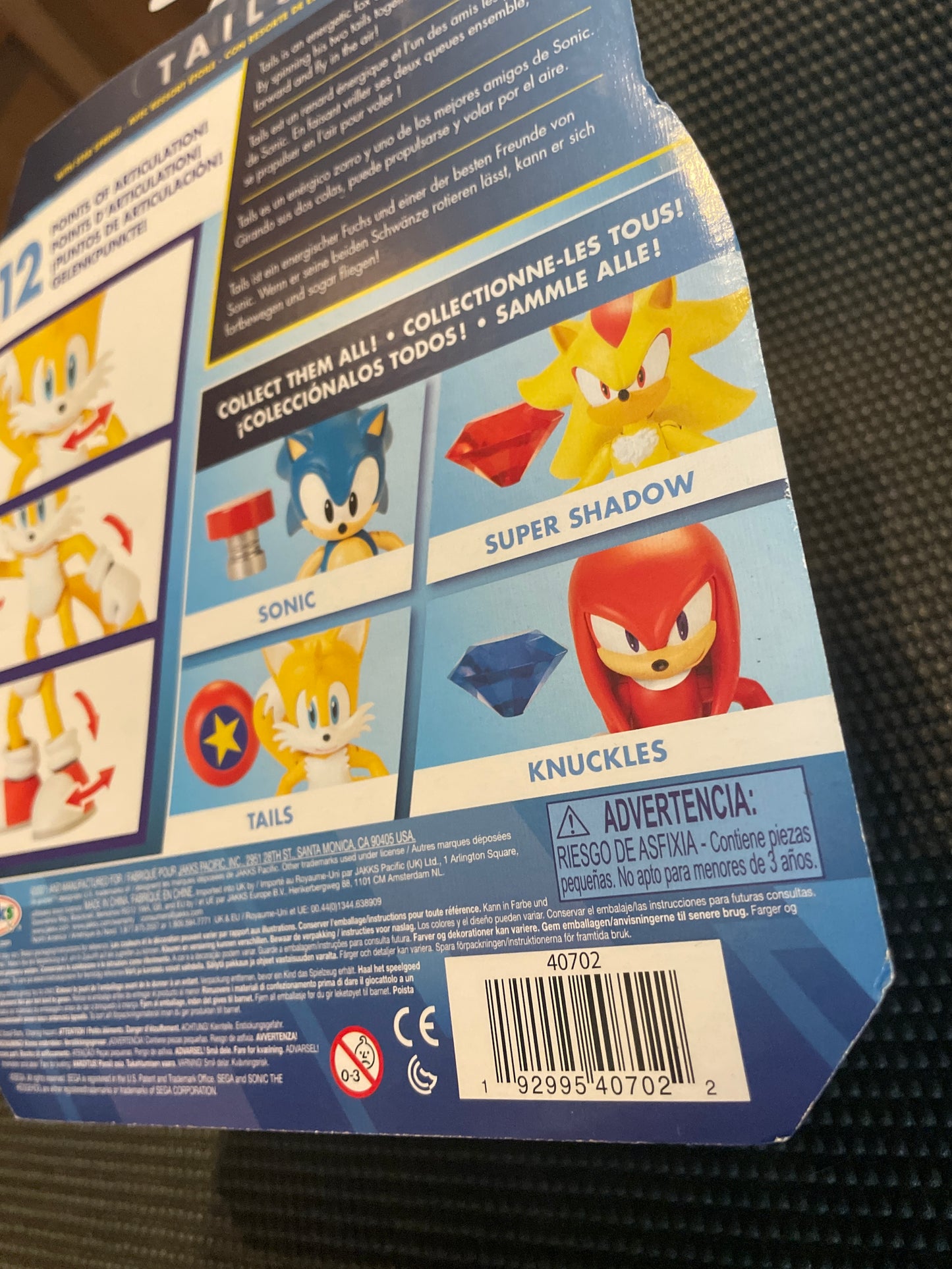 Sonic the Hedgehog Tails with Star Spring 4” Action Figure Jakks Pacific