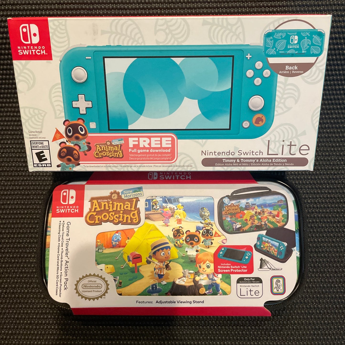 Nintendo Switch Lite Timmy & Tommy’s Aloha Edition Walmart Exclusive with Animal Crossing New Horizons Game & Carrying Case Included
