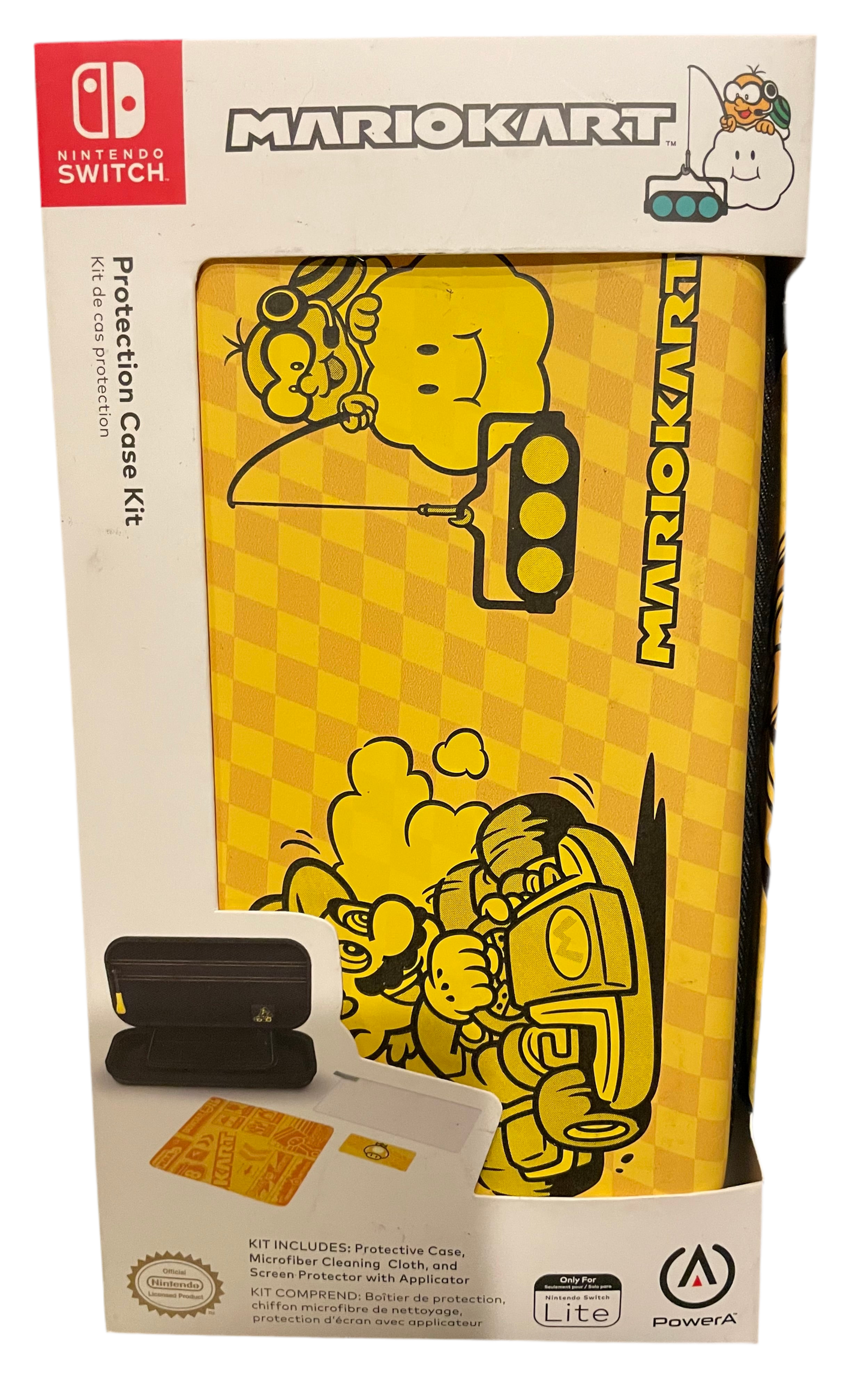 Nintendo Switch Lite Protection Case Kit MarioKart - Black & Yellow