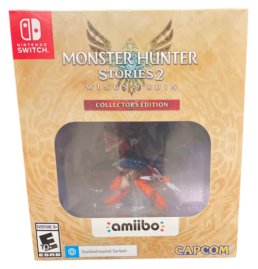 Nintendo Switch Monster Hunter Stories 2 Wings of Ruin Collector’s Edition - Game Card, Amiibo, & Extras!