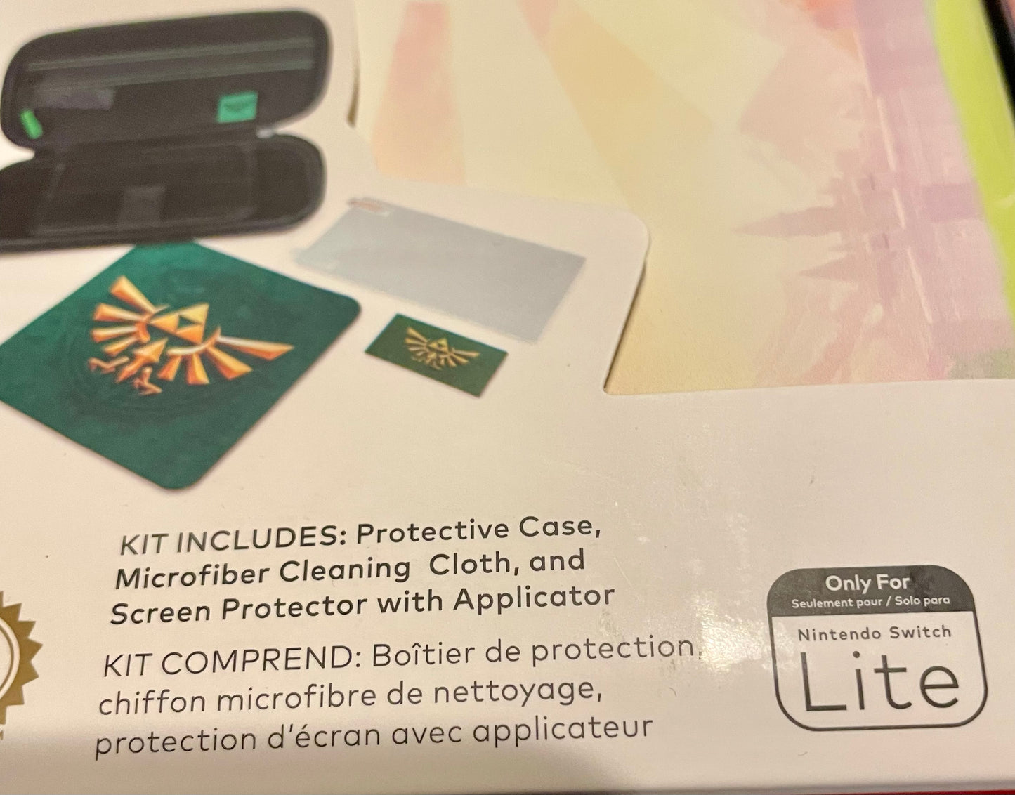 Nintendo Switch Lite Protection Case Kit - The Legend Of Zelda - PowerA Carrying Case - New