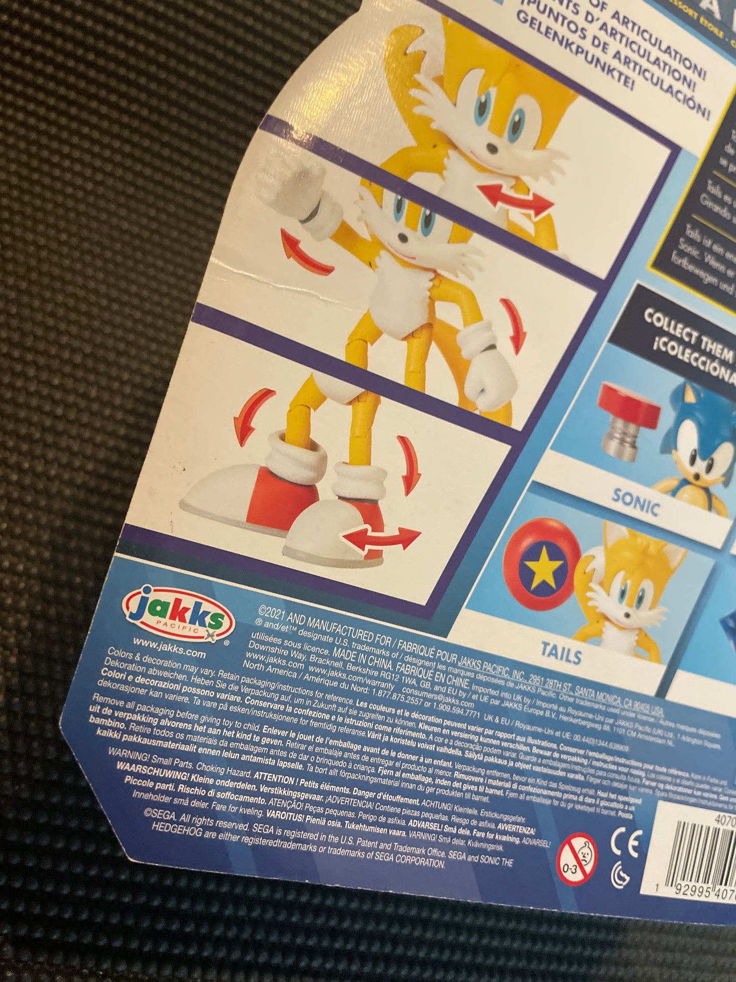 Sonic the Hedgehog Tails with Star Spring 4” Action Figure Jakks Pacific