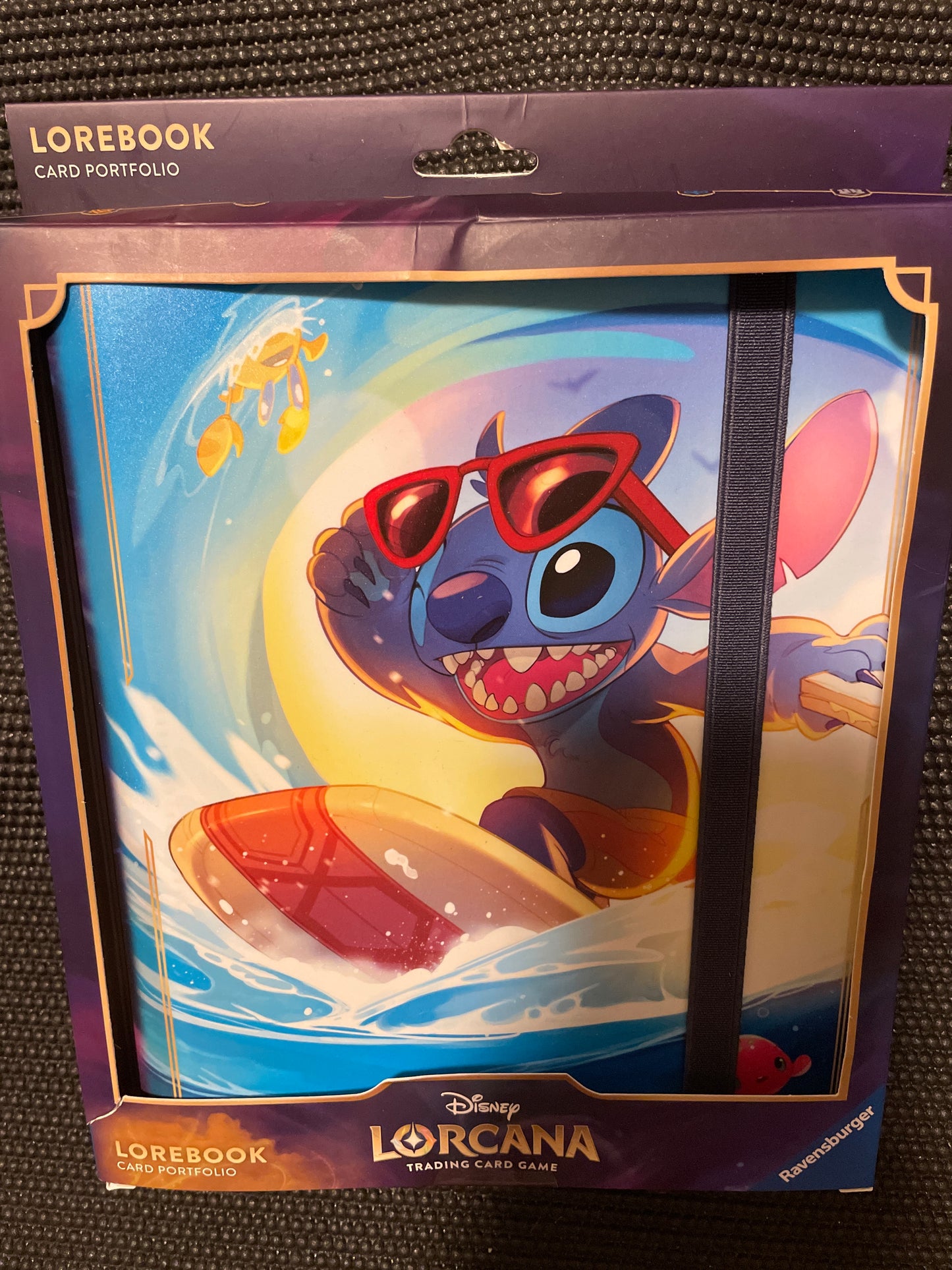 Disney Lorcana Trading Card Game Lorebook Card Portfolio Stitch Surfing