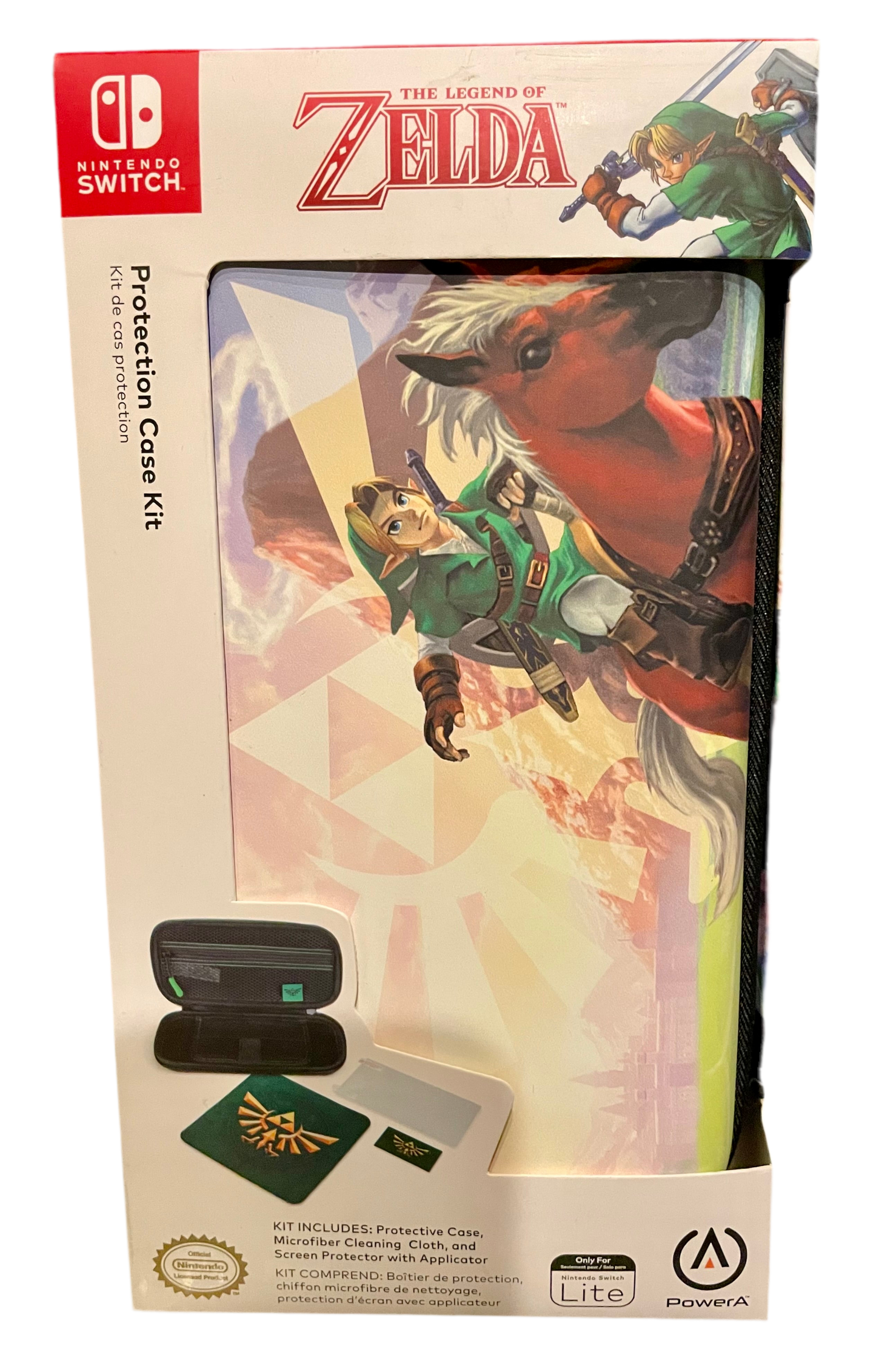 Nintendo Switch Lite Protection Case Kit - The Legend Of Zelda - PowerA Carrying Case - New