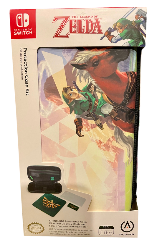 Nintendo Switch Lite Protection Case Kit - The Legend Of Zelda - PowerA Carrying Case - New