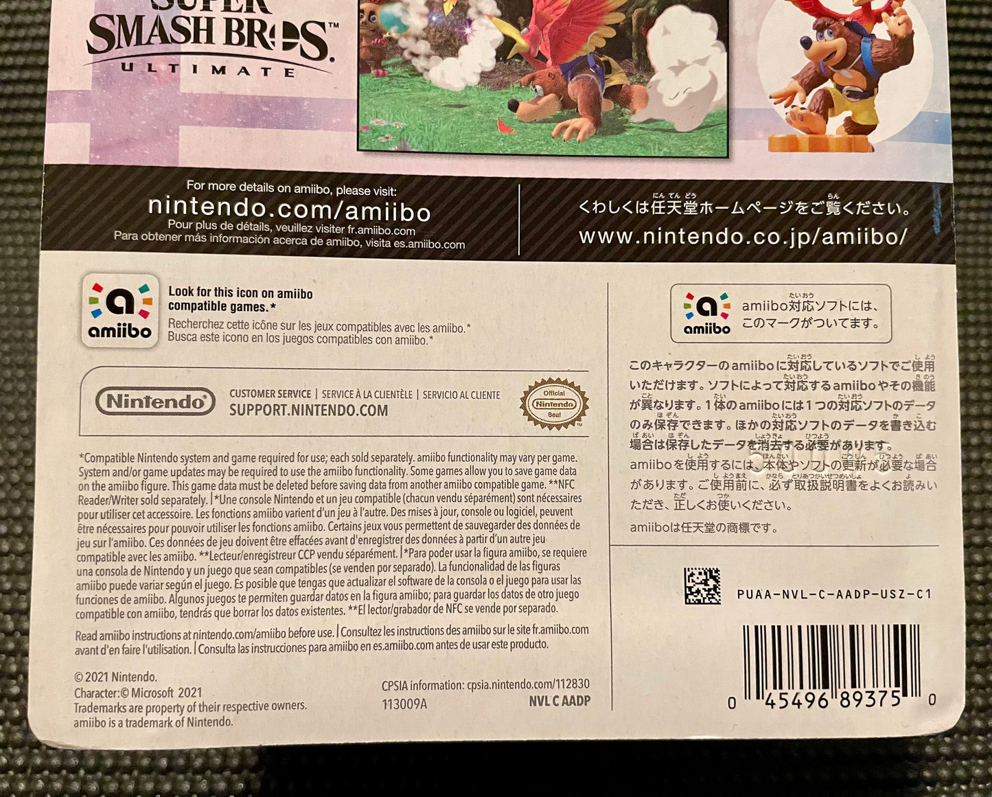 Nintendo Amiibo Banjo & Kazooie Super Smash Bros. Series