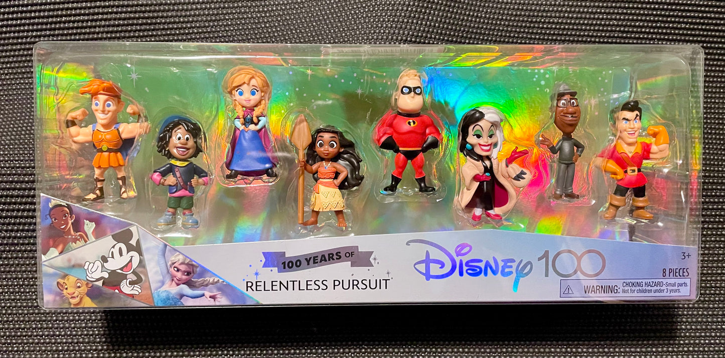 Disney 100 Years of Relentless Pursuit Limited Edition 8 Piece Figure Set Just Play