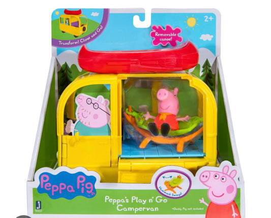 Peppa Pig Peppa’s Play N’ Go Campervan with Removable Canoe & Figure - Retired