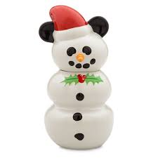 Disney Store Mickey Mouse Snowman Cookie Jar 2023 Limited Edition