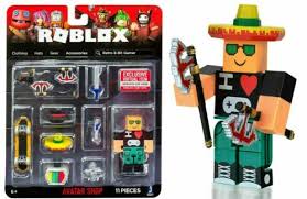 Roblox Avatar Shop Retro 8-Bit Gamer Figure with Exclusive Virtual Item